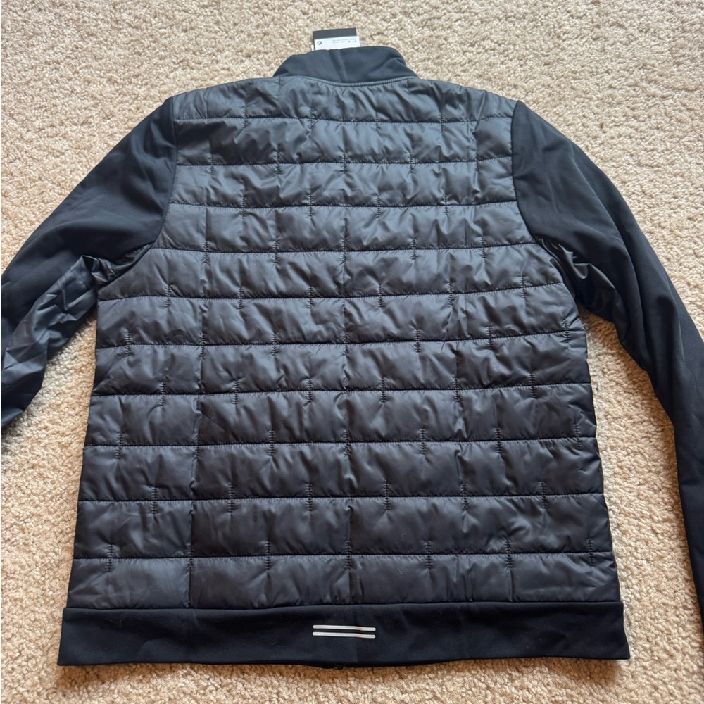 Nike Jacket Women L Black Therma-FIT Running Full Zip Thermal Puffer DD6061-010 - Picture 6 of 6